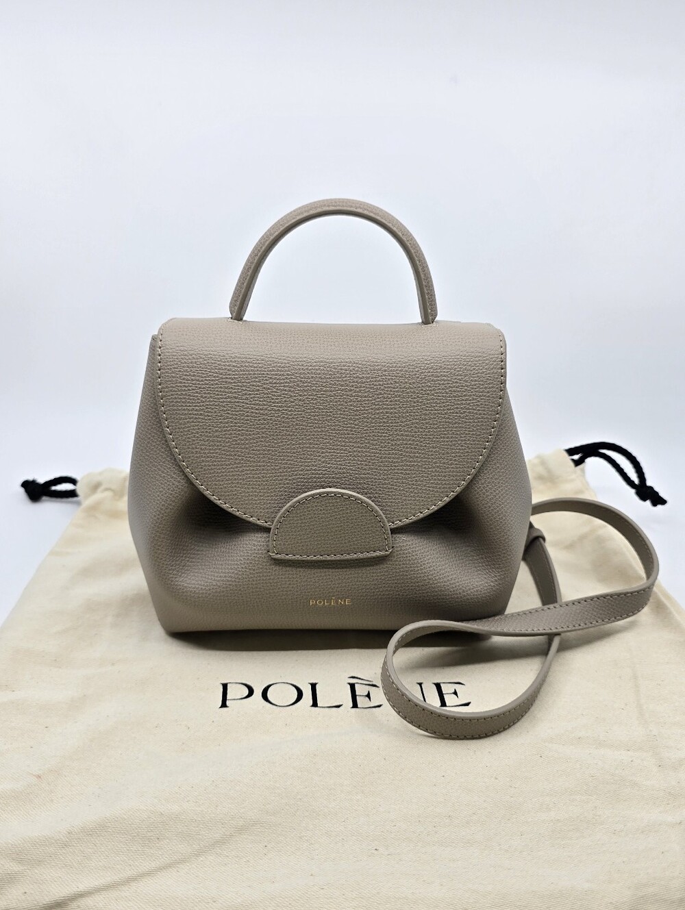 Polene Numero Un Nano Edition Textured Taupe